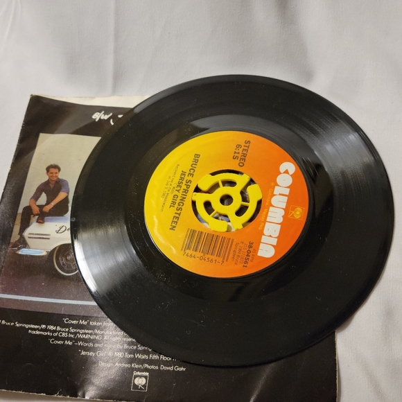 Bruce Springsteen 45 Vinyl 7” Cover Me/Jersey Girl 1984 - Picture 7 of 7